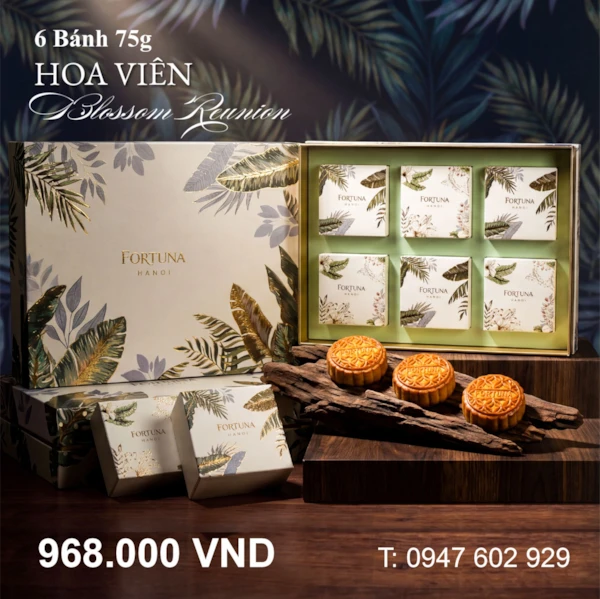 Bánh Trung thu khách sạn Fortuna Hộp 6 Bánh