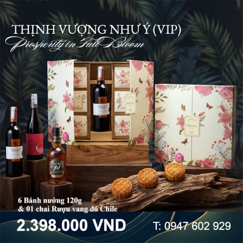 Bánh Trung thu khách sạn Fortuna Hộp Thịnh Vượng Như Ý