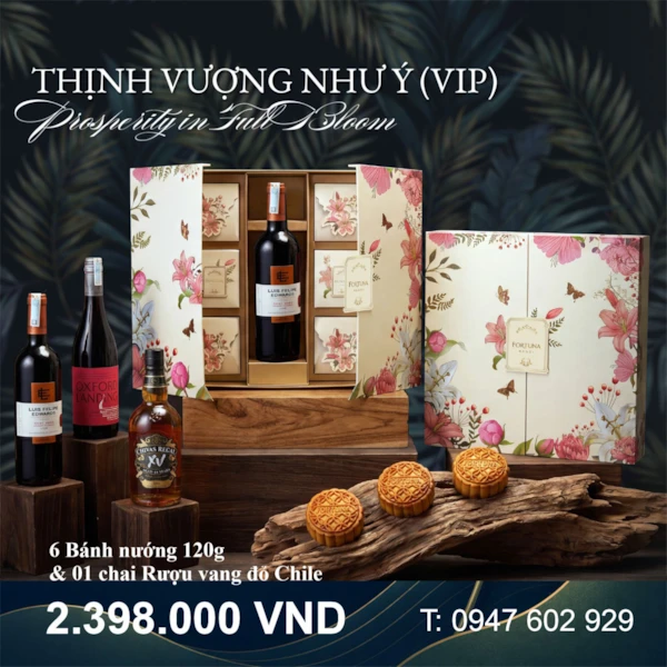 Bánh Trung thu khách sạn Fortuna Hộp Thịnh Vượng Như Ý