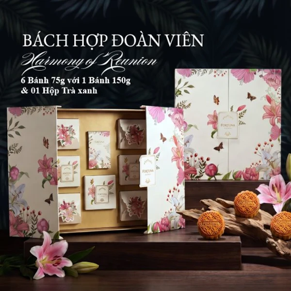 Bánh Trung thu khách sạn Fortuna - Bách Hợp Đoàn Viên