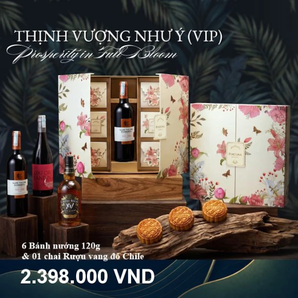 Bánh Trung thu khách sạn Fortuna Hộp Thịnh Vượng Như Ý